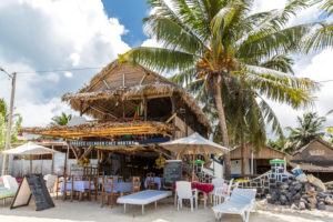 Restaurant am Strand, Ramena Bucht, Diego Suarez, Antsiranana, Madagaskar, Afrika Restaurant am Strand, Ramena Bucht, Diego Suarez, Antsiranana, Madagaskar, Afrika